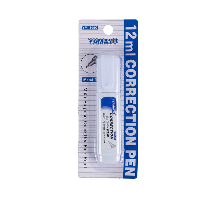 Yamayo - Correction Fluid Pen - FinePoint - Arts & Crafts - 12ml