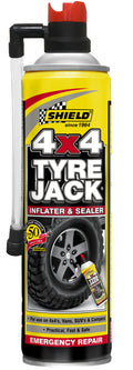 Shield - Tyre Jack 4X4 Emergency Inflator and Sealer 500Ml