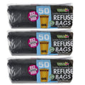 Bulk Value 3x Strong Refuse Bag 50pc Black 750x950mm