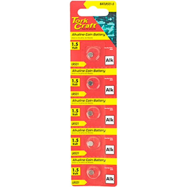 Lr521 Alkaline Coin Battery X5 Pack (Moq 20)