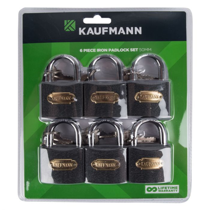 Kaufmann - Steel Lock Set 6 Piece 50mm