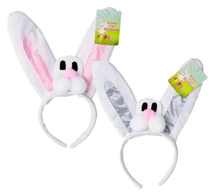 Easter Bunny Ear Headband - 10 Pack