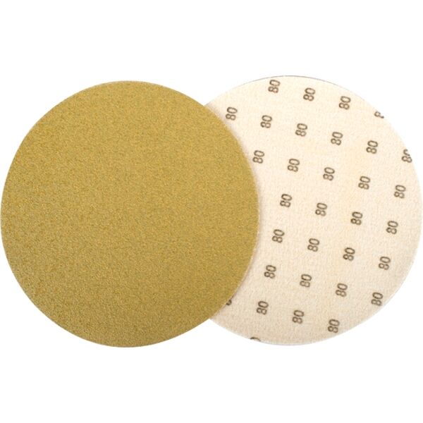 Tork Craft Gold Hook & Loop Disc (50 Pieces) 80 Grit 150mm Without Hole