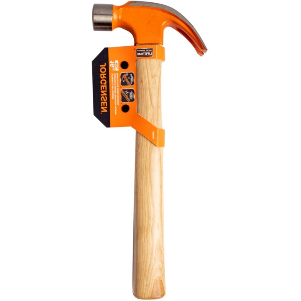 Jorgensen Pony Hammer Claw Hickory 16Oz 280Mm Wooden Handle
