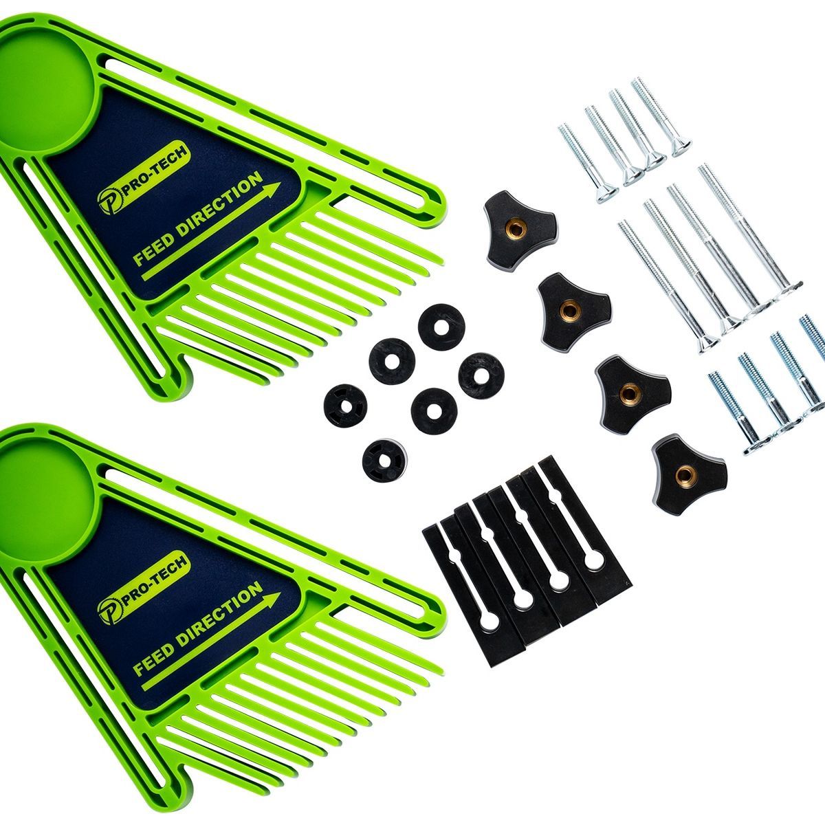 Pro-Tech Feather Board 2Pc Set Multipurpose Incl. Fixing