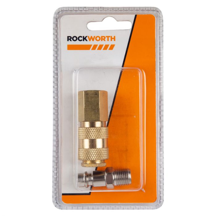 Rockworth - Coupler Quick Female & Press-In Male 1/4