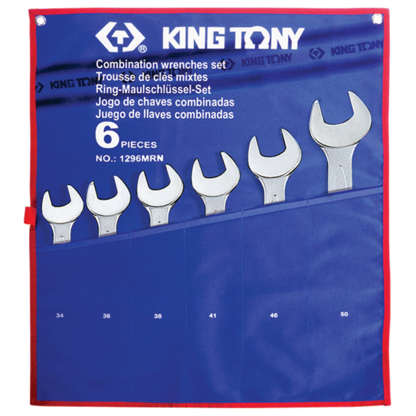 6 PieceCombination Wrench Set Metric 34-50mm