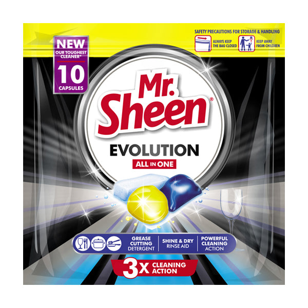 Shield - Mr Sheen Evolution Dishwashing Capsules - 10 pack