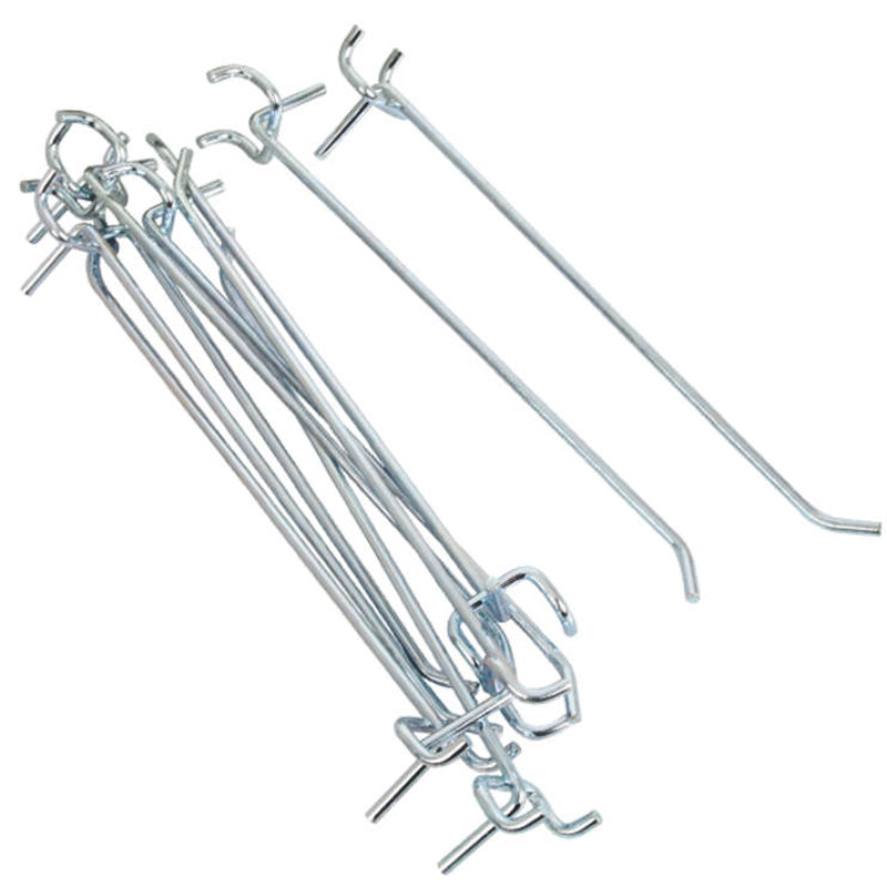 Pegboard-Hooks Single-Prong 175mm 10 Pieces Per Pack