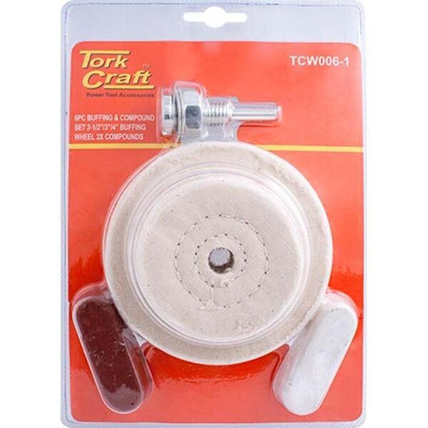 Tork Craft Polishing Buffing & Compound Drill Set