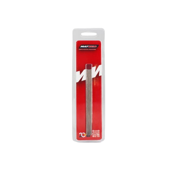 Matweld P/P Rods Tungs 2%Th 1.6 Red 5Piece