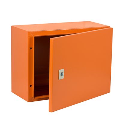 Enclosure Mild Steel 300x400x200mm IP65 Orange