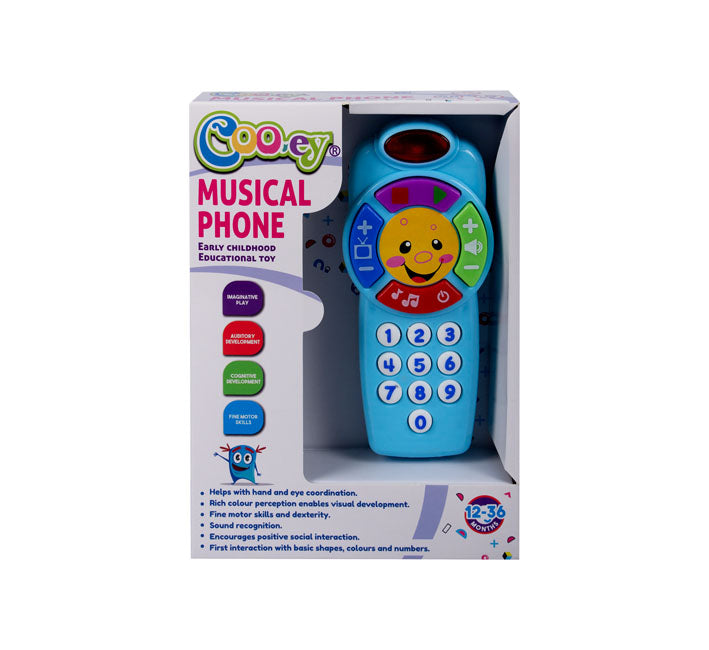 Educational Toy - Musical Phone - BPA-Free Plastic - Blue
