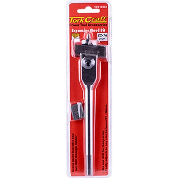 Tork Craft Expansive Bit 22-76mm for Wood