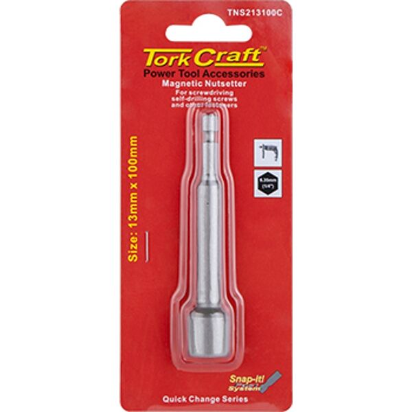 Tork Craft Nutsetter Magnetic 13mmx100mm 1/Card