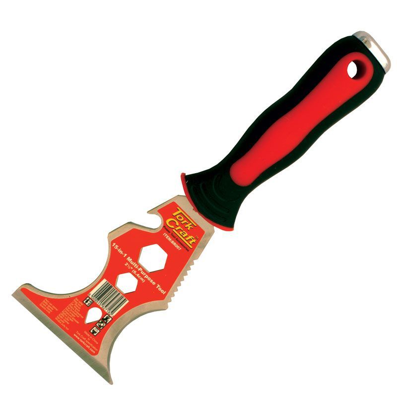 Tork Craft Scraper 15-In-1 Multi-Purpose Tool Stainless Steel
