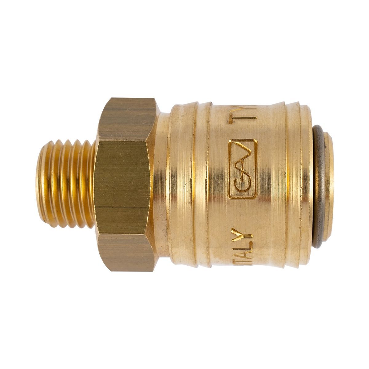 Gav Brass Male Quick Coupler 1/4'M