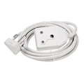 Extension Lead 3Mx1.5Mm White