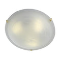 Alabaster Ceiling Light 400mm Polished Brass