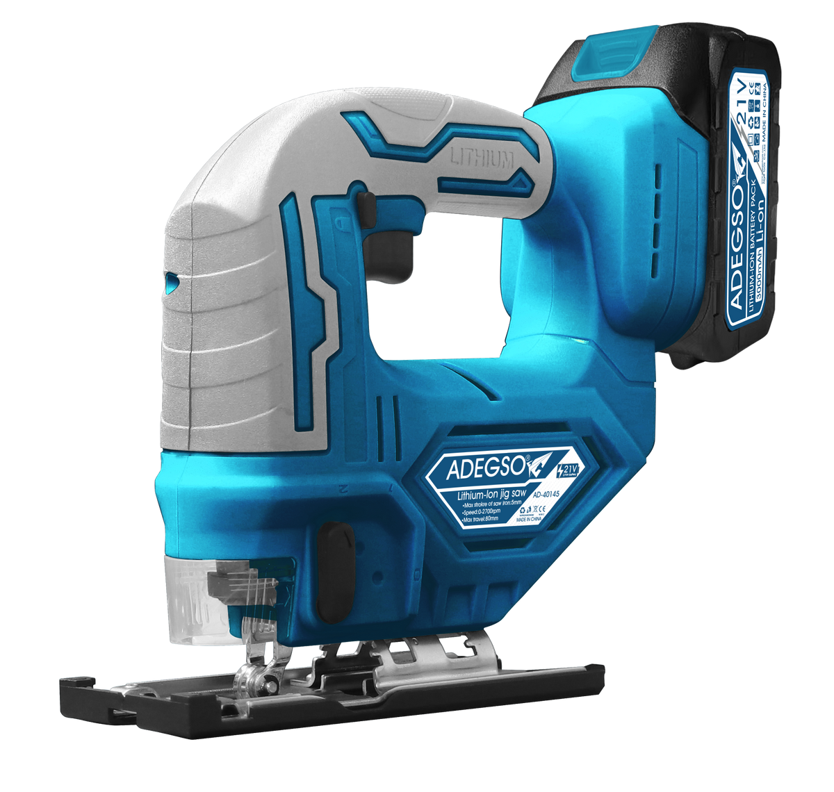 Adegso Battery Charged Lithium Ion Wireless Jig Saw