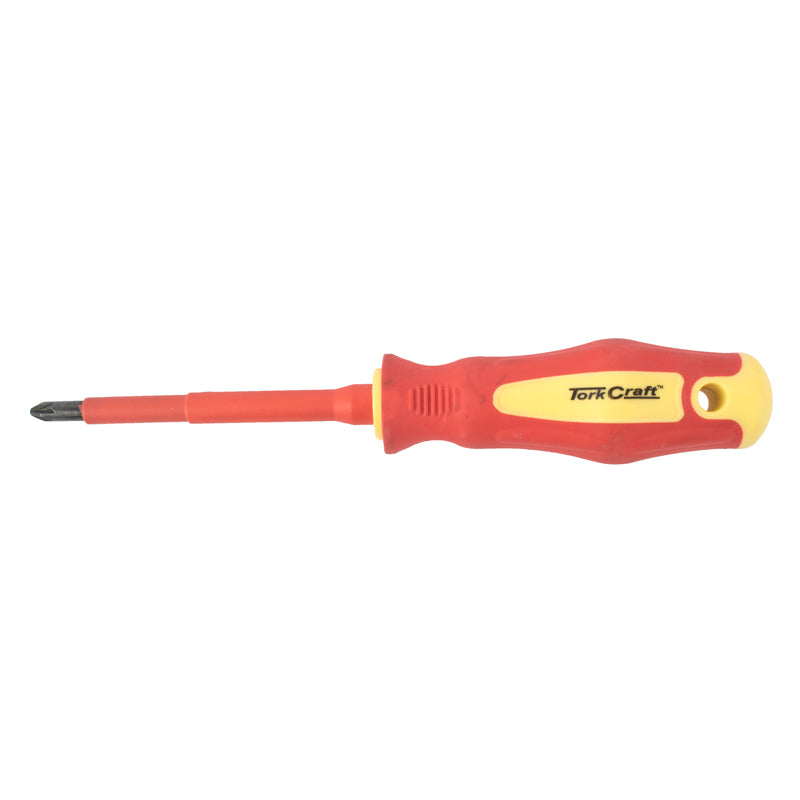 Tork Craft - Screwdriver Insulated Pozi.No.2 x 100mm Vde