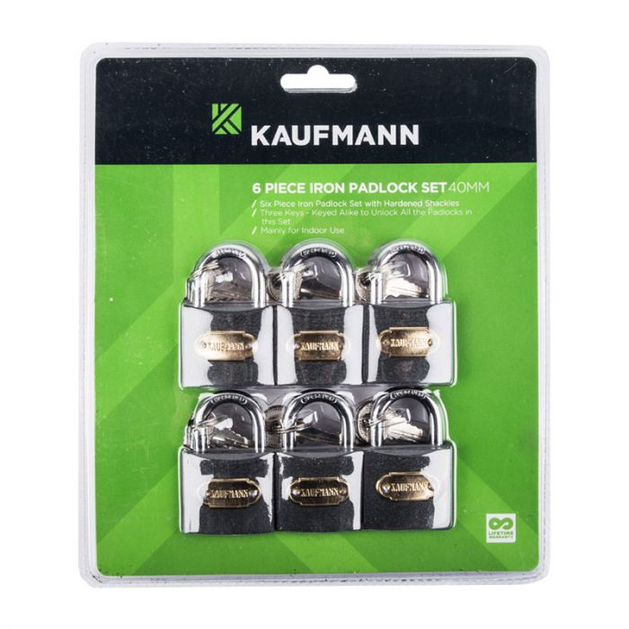 Kaufmann - Steel Lock Set 6 Piece 30mm