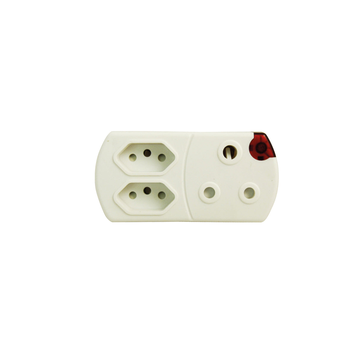 White Adaptor - 1x16A 2x6A