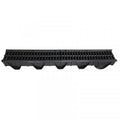 Co-Drain Channel Kit - 1 Meter - Black - 3 Piece