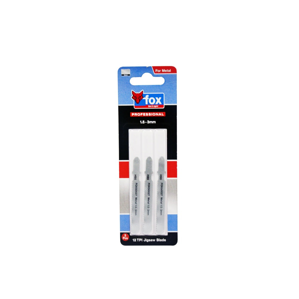 Jigsaw Fox Tshank Metalcut Blade 1.5-3Mm P3