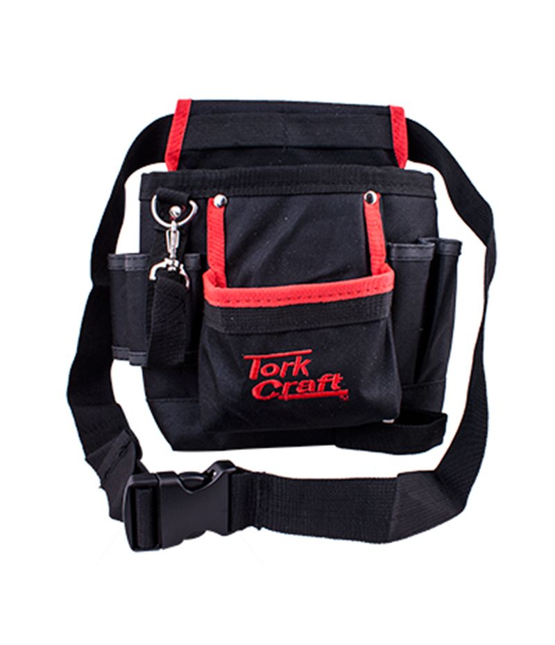 Tork Craft Tool Pouch Nylon With Belt 7 Pocket