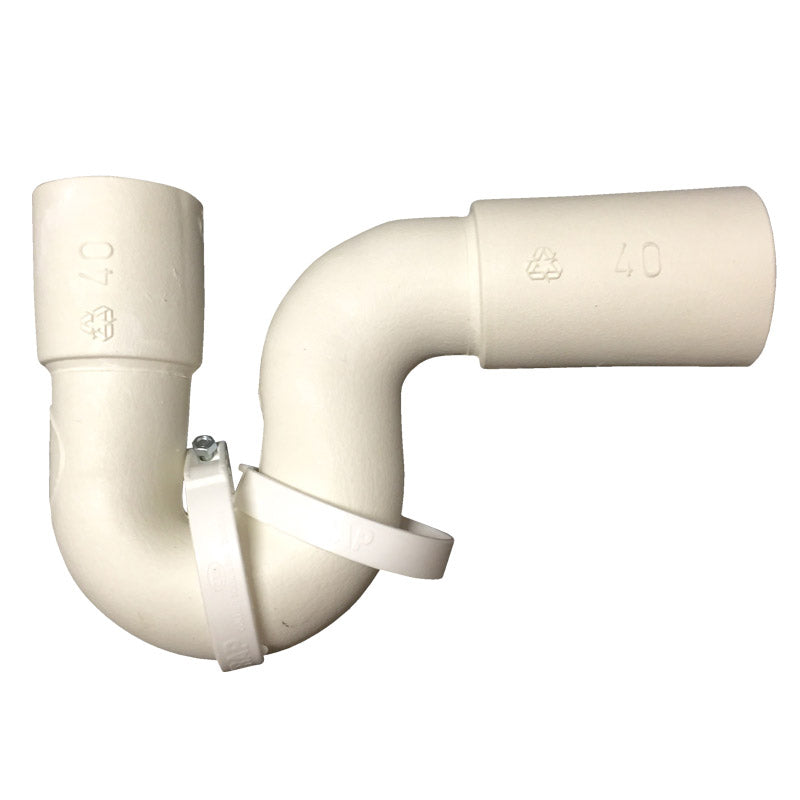 Trap - White - Mini P - 40X40mm (50mm Pvc Out)