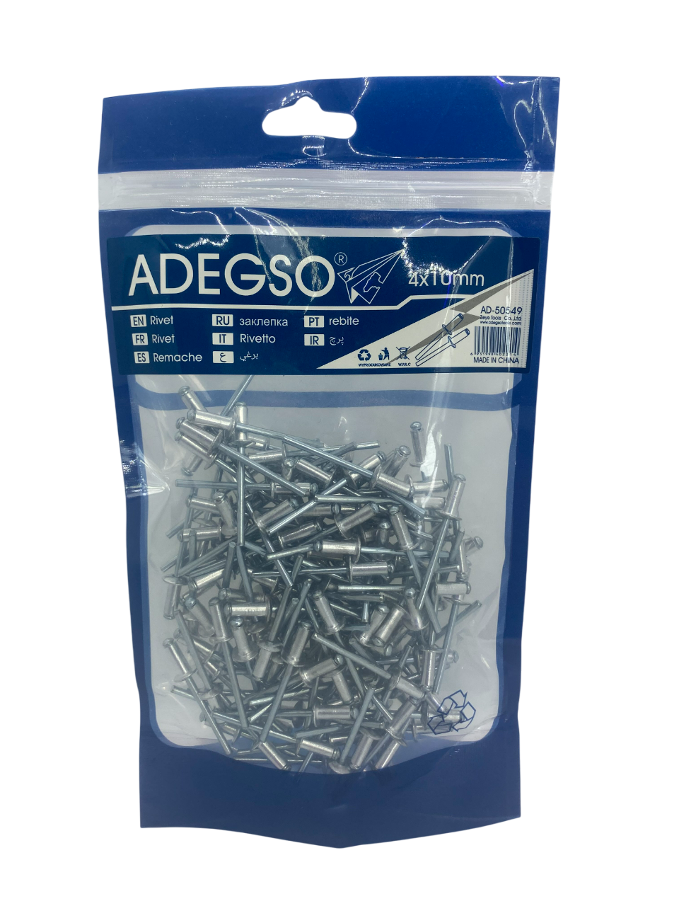 Adegso - Blind Rivets 4x10mm 200pcs