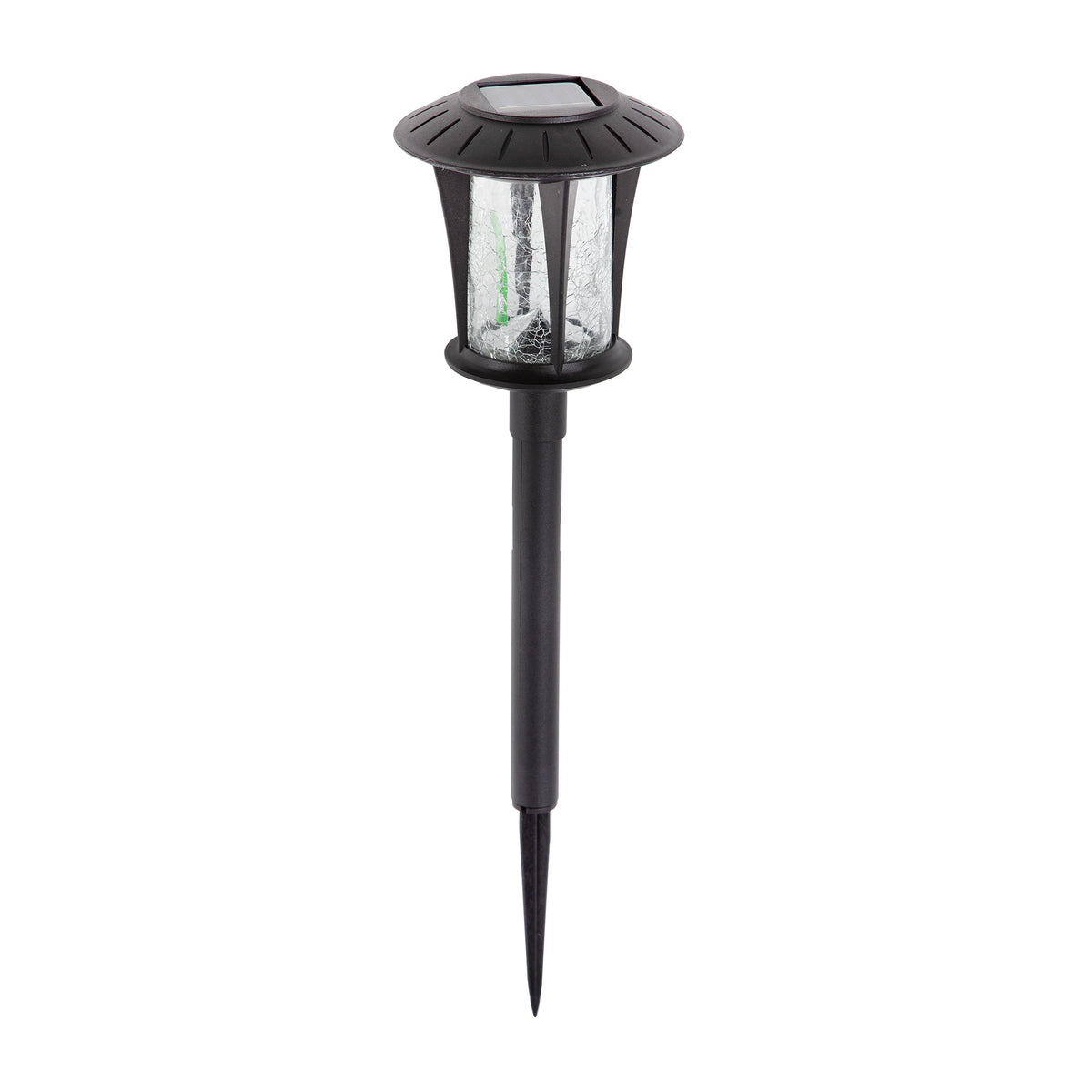 Solar Coach Light - With Crack Glass Shade - Height : 435mm