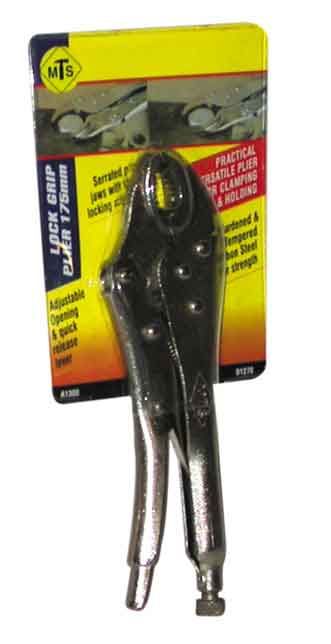 MTS - 250mm Lock Grip Plier - Silver