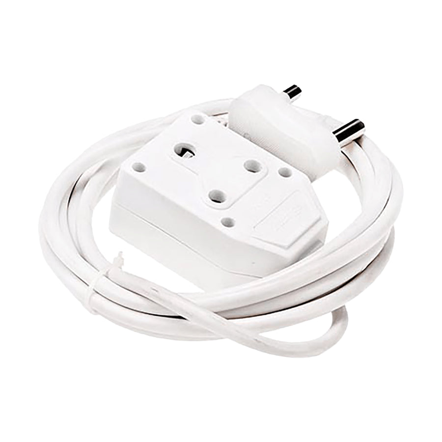 Extension Lead 3Mx1.0Mm White