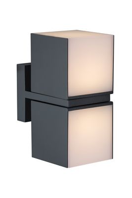 Cuba Outdoor Wall Light Grey LED 19W 3000K