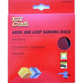 Tork Craft Sanding Disc Hook & Loop 115mm 120 Grit 10/Pack