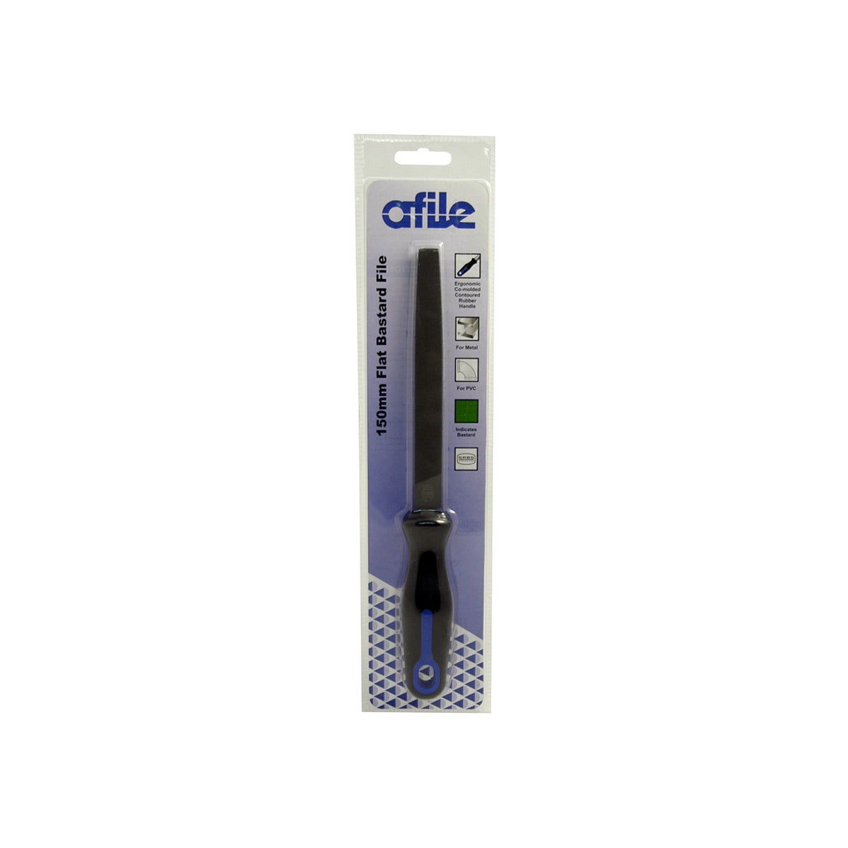 Afile - Flat Bastard File - Handled - 150mm