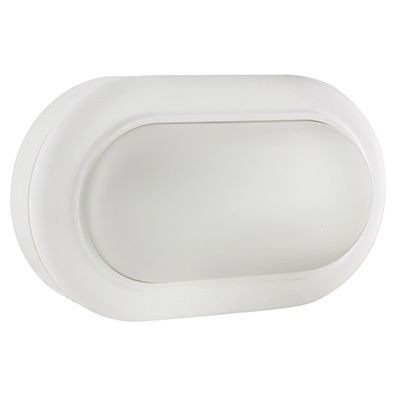 Oval Bulkhead 170mm White LED 8W