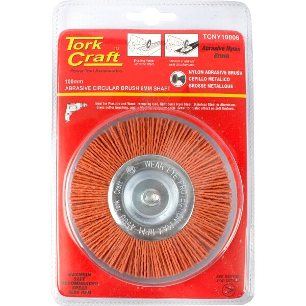 Tork Craft Nylon Wheel Brush 100 X 6mm TCW
