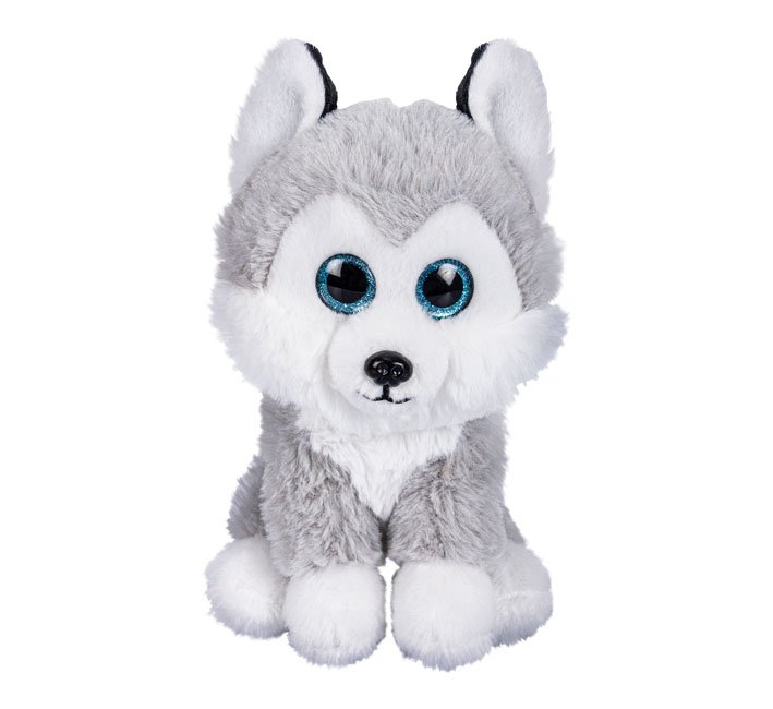 Husky - Dog Plush Toys - Stuffed - White & Grey - 23 cm