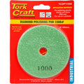 Tork Craft 100mm Diamond Wet Polishing Pad 1000 Grit Dark Green