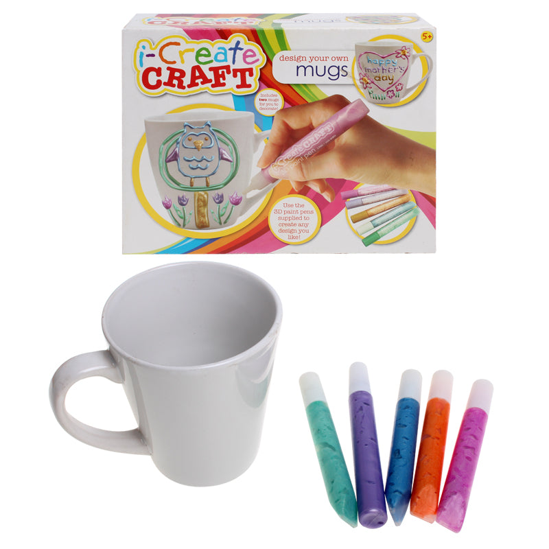 Design Your Own Mug - Paint & Mug - Assorted Colours