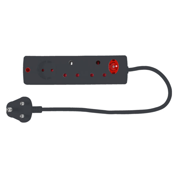 Multiplug 3Way Black E/Mate