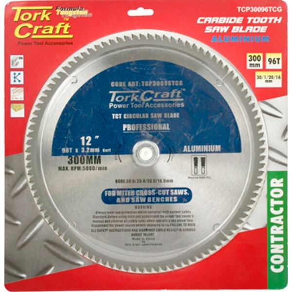 Tork Craft Blade Contractor 300 X 96T TCG Pos.30/1/16 Circular Saw TCT