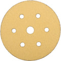 Tork Craft Gold Hook & Loop Disc (50 Pieces) 60 Grit 150mm X 6+1 Holes