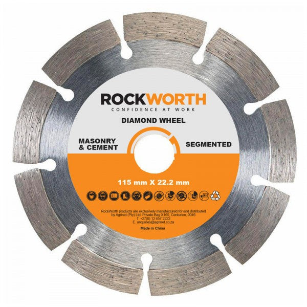 Rockworth Segmented Rim Diamond Wheel - 230mm