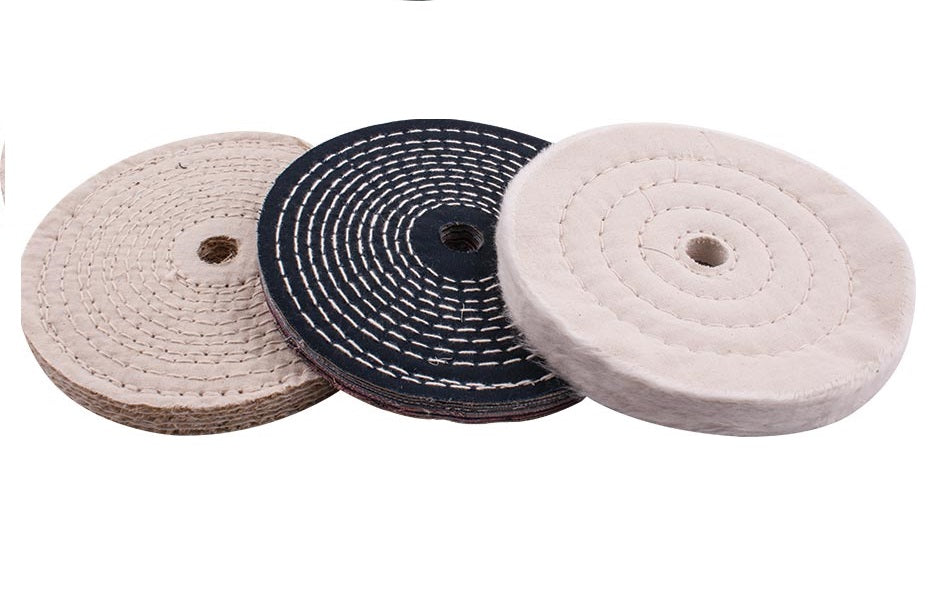 Tork Craft - White Buff/Mop Unstitched 150 x 50Ply x 1/2' Hole