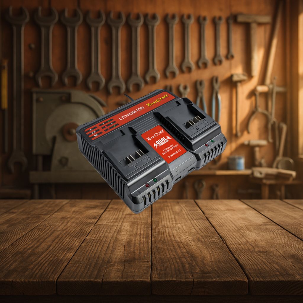 Tork Craft Battery Charger 20V 4.5A Dual Port 220V