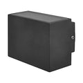 Dual Outdoor Wall Light Black LED 2x3W